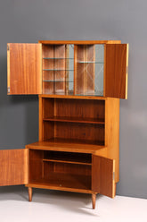 Schlichter Mid Century Schrank Danish Design Regal Retro Nussbaum 60s Bücherregal Buchablage