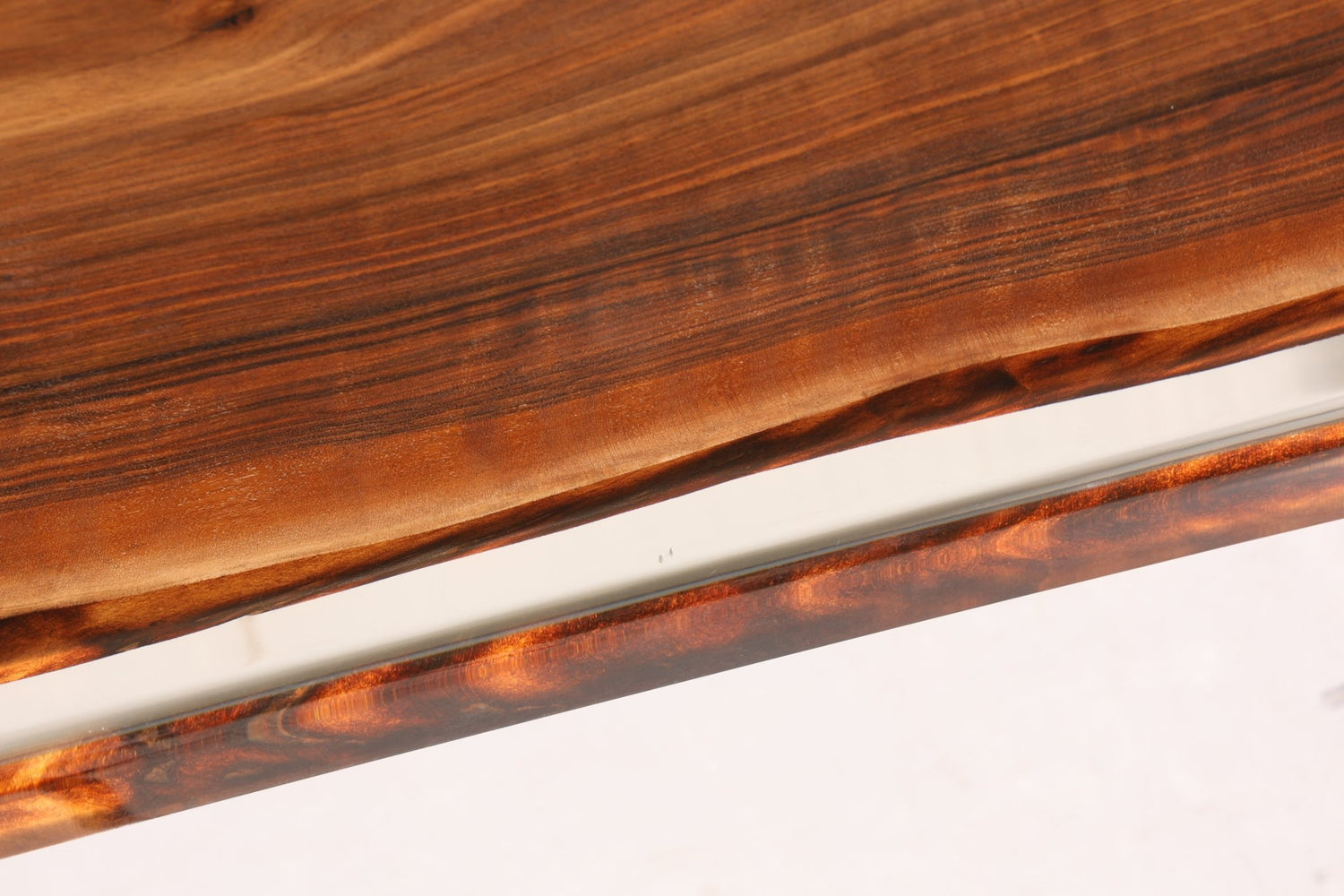 Edler Epoxidharz Tisch 220-90 cm Epoxy Nussbaum massiv Holz Esszimmer Tisch