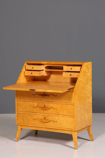 Edler Sekretär um 1930 Büro Kommode Kirschholz Sekretär Schreibtisch Kommode