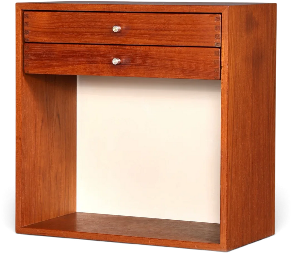 Bedside table / wall cabinet, Kai Kristiansen for Aksel Kjersgaard