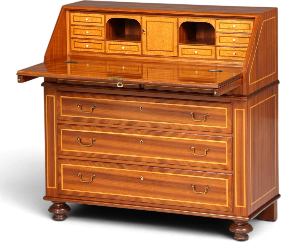English writing desk, writing desk with flap