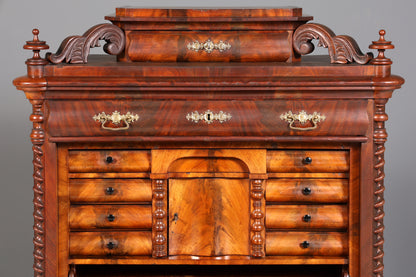 Edler Louis Philippe Sekretär Antik Biedermeier Vertiko Highboard Antik Schreibtisch Kommode