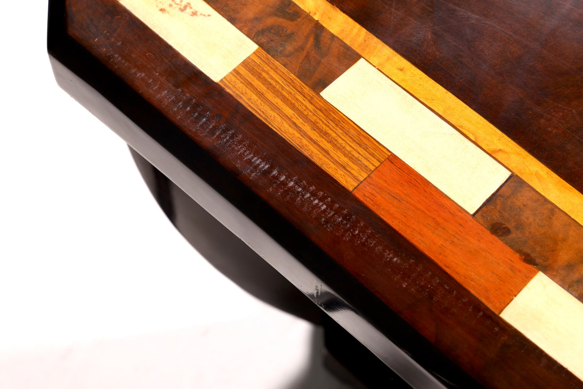 Stylish Art Deco-style side table, antique-style luxury coffee table, occasional table
