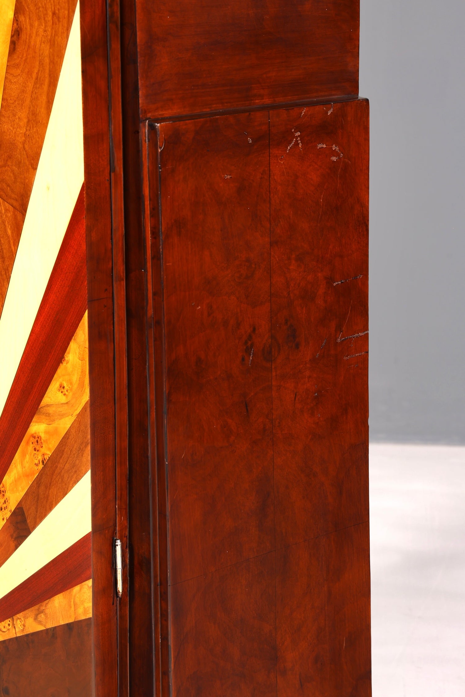 Stunning Art Deco designer cabinet, highboard, chest of drawers, vertiko, Sun, linen cabinet, hallway cabinet