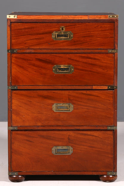 Wunderschöne Maritime Kommode Englisch Military Chest Schrank Vertiko Schubladenkommode Wäschekommode