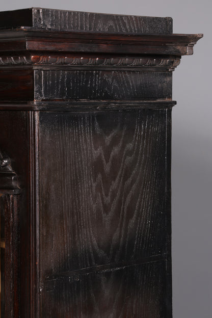 Prachtvolle Jugendstil Vitrine Antiker Bücherschrank Geschirrschrank Glasvitrine Schrank Antik 1 von 2