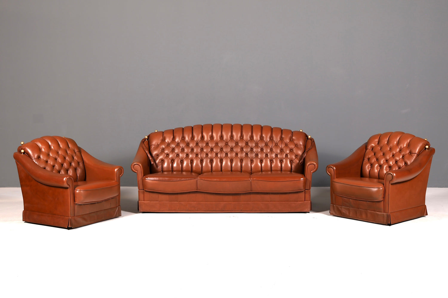Stilvoller Original Chesterfield Sessel Englischer Armlehnsessel Englisch Herrensessel 2 von 2