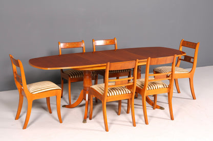 G034 Finish cm 6x Edle Englische Stühle Englisch Dining Chairs Antik 60er Jahre Regency Küchenstühle Stuhlset (Kopie)