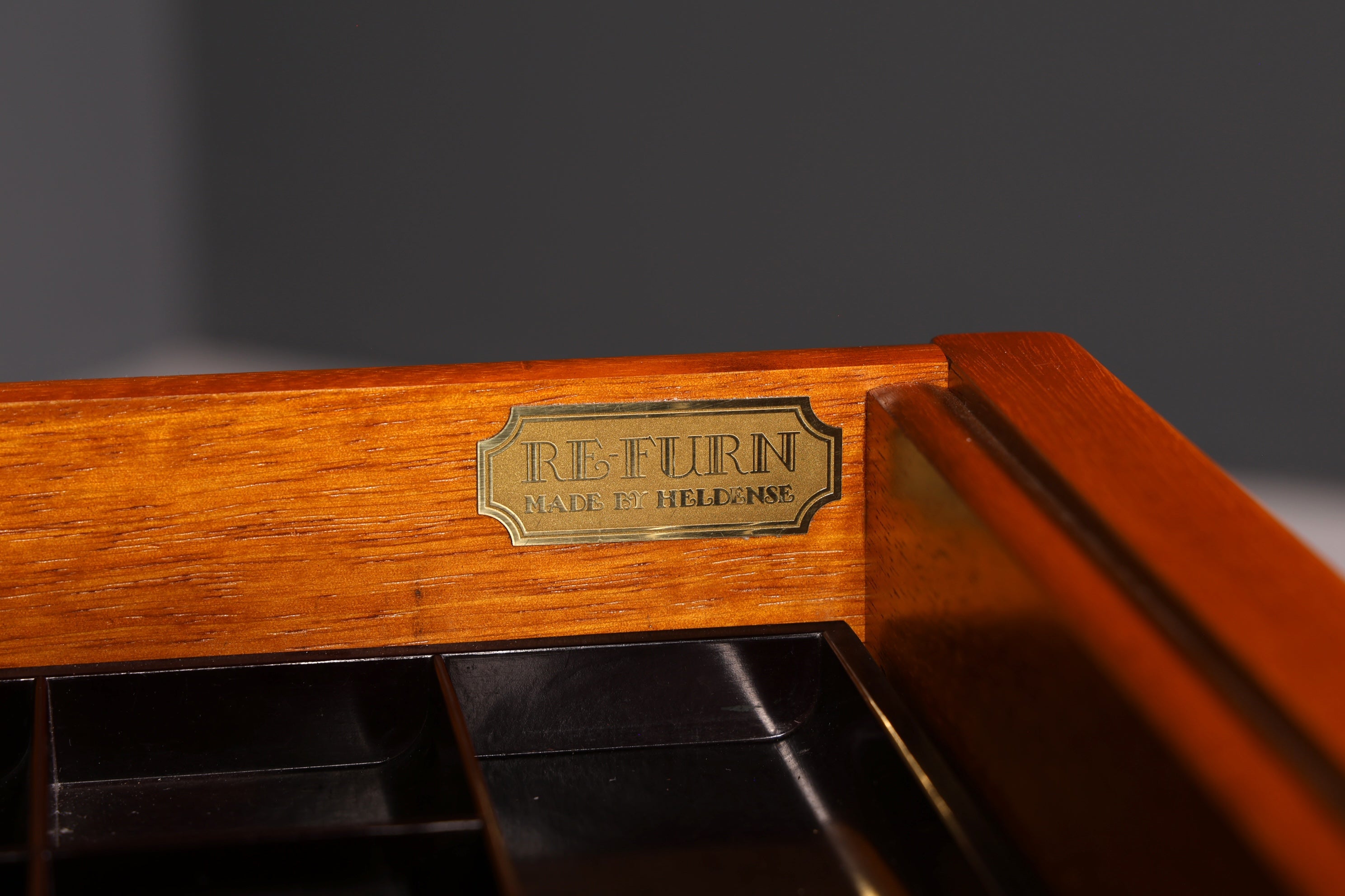Beautiful English Yew Desk with Genuine Leather Top, Antique Style, Executive Desk, Office Desk, Desk, Partner Desk