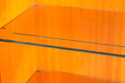 F947 Finish cm Wunderschöne Original Heldense Vitrine Englische Eibe Bücherschrank Buffet Antik Stil Glasvitrine