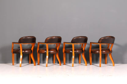 Wunderschöner Chesterfield Armlehnstuhl Braun Echt Leder Englisch Bürostuhl Schreibtischstuhl Sekretär Stuhl Court Chair 2 von 4