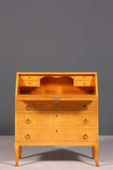 Schlichter Mid Century Sekretär Danish Design Retro Büro Schrank Vintage Büro Kommode