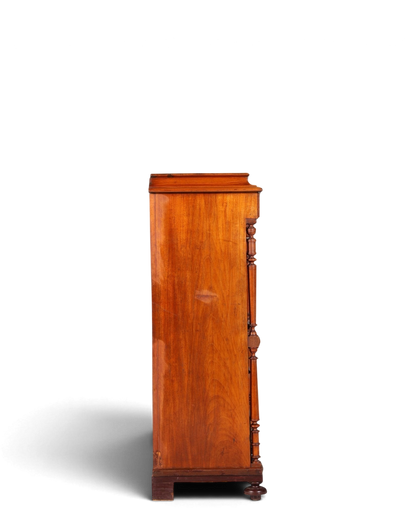 Stilvoller Gründerzeit Sekretär Vertiko Highboard Louis Philippe Kommode Schrank um 1880