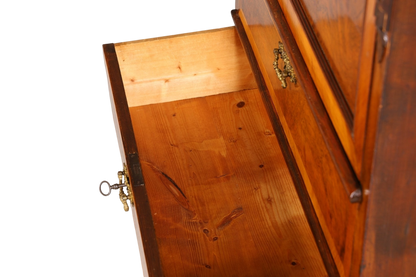 Stilvoller Gründerzeit Sekretär Vertiko Highboard Louis Philippe Kommode um 1880