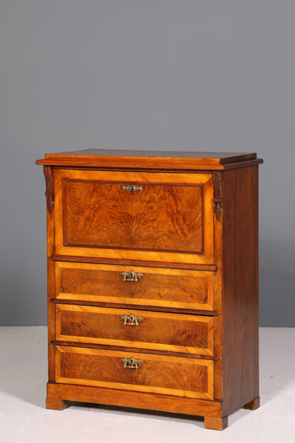 Stilvoller Gründerzeit Sekretär Vertiko Highboard Louis Philippe Kommode um 1880