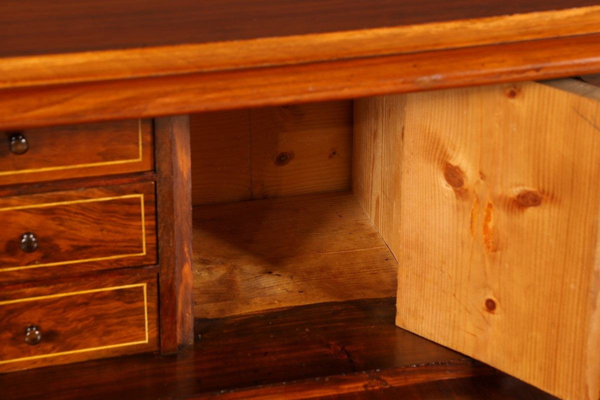 Stilvoller Gründerzeit Sekretär Vertiko Highboard Louis Philippe Kommode um 1880