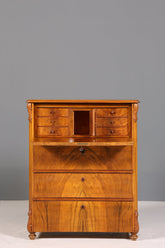 Stilvoller Louis Philippe Sekretär Biedermeier Vertiko Jugendstil Antik Kommode um 1880 Schreibkommode