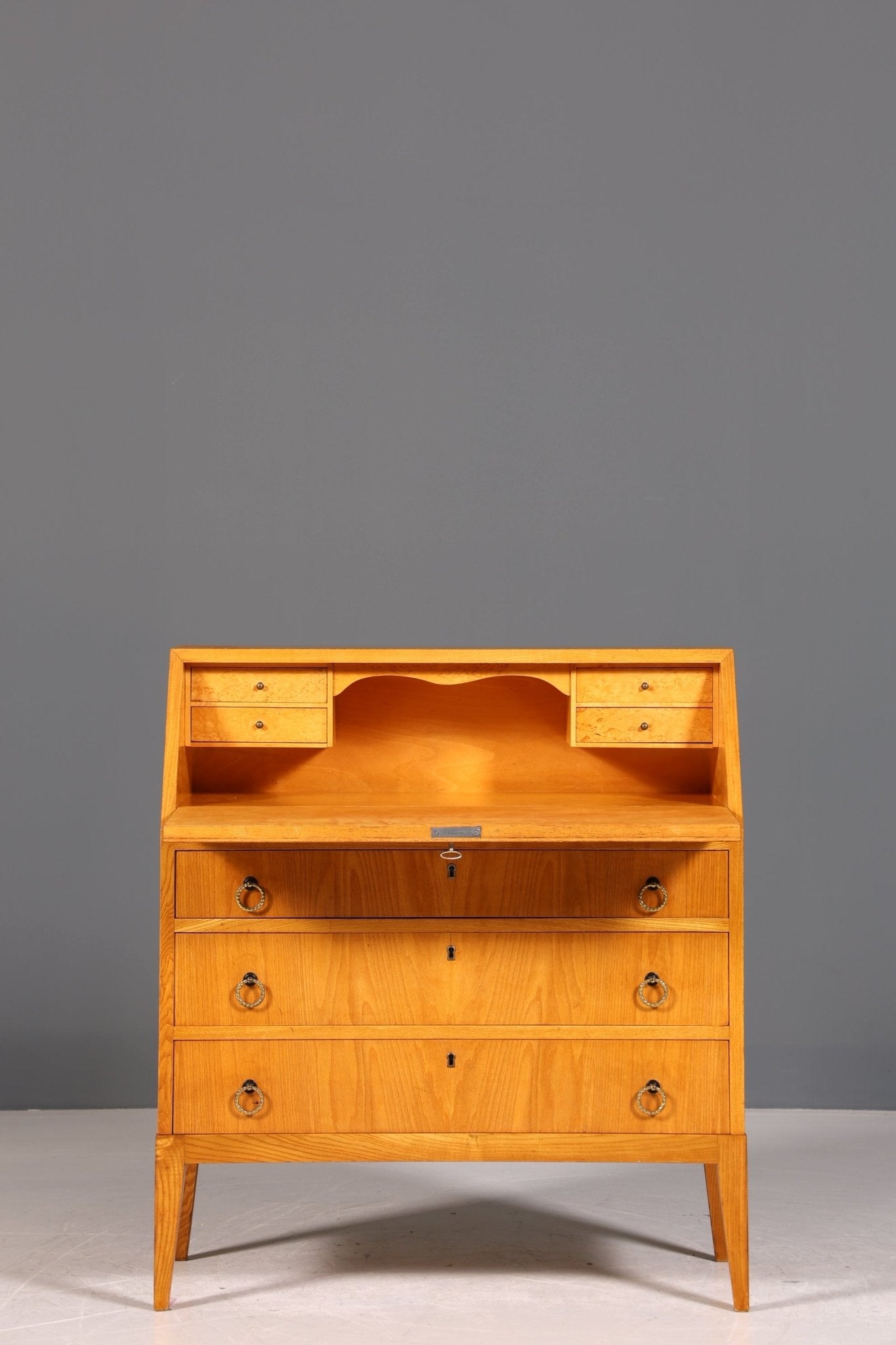 Stilvoller Mid Century Sekretär Danish Design Retro Büro Schrank Vintage Büro Kommode