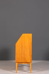 Stilvoller Mid Century Sekretär echt Holz Vintage Büro Schrank Schreibkommode 60er Jahre