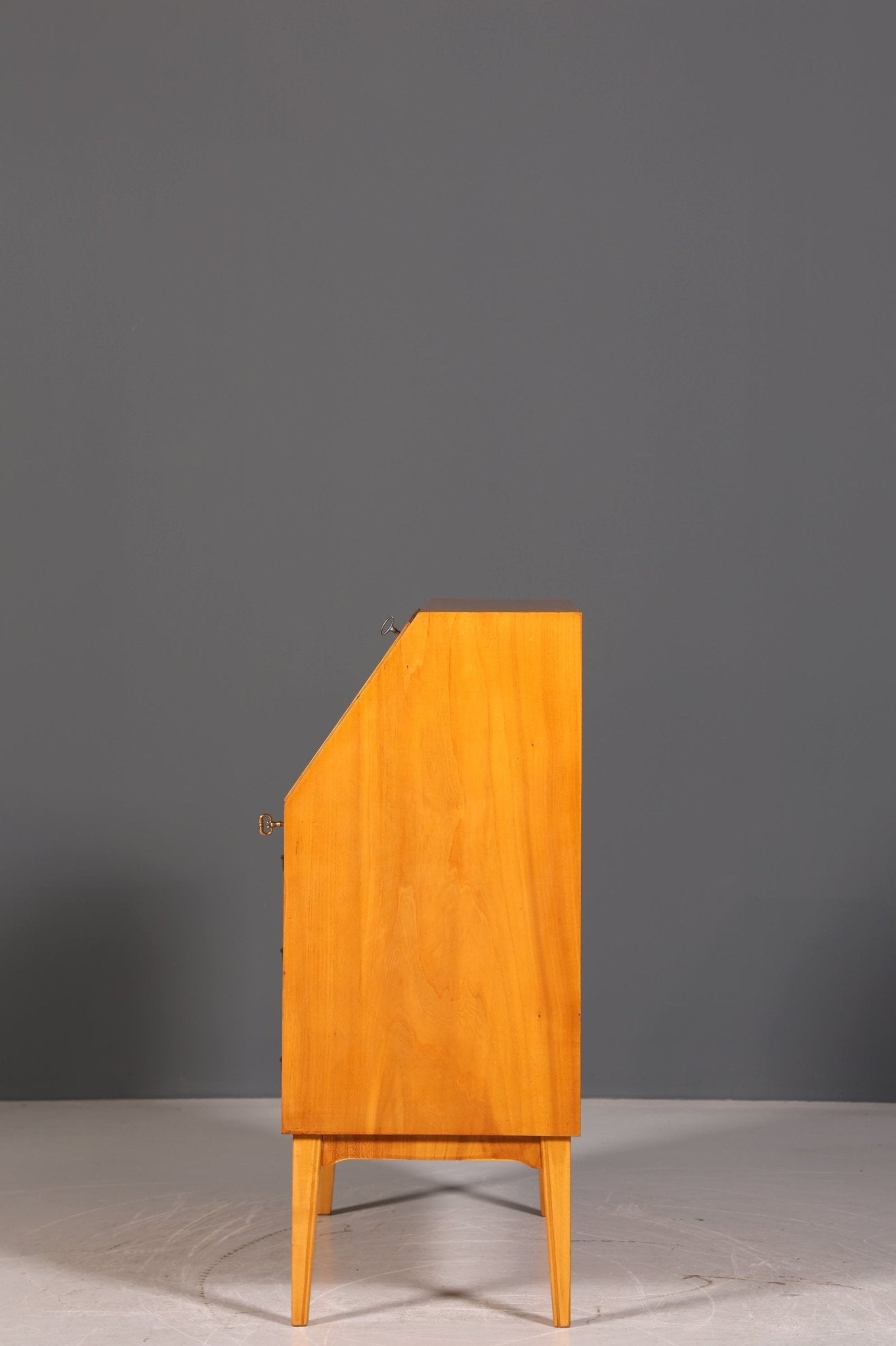 Stilvoller Mid Century Sekretär echt Holz Vintage Büro Schrank Schreibkommode 60er Jahre