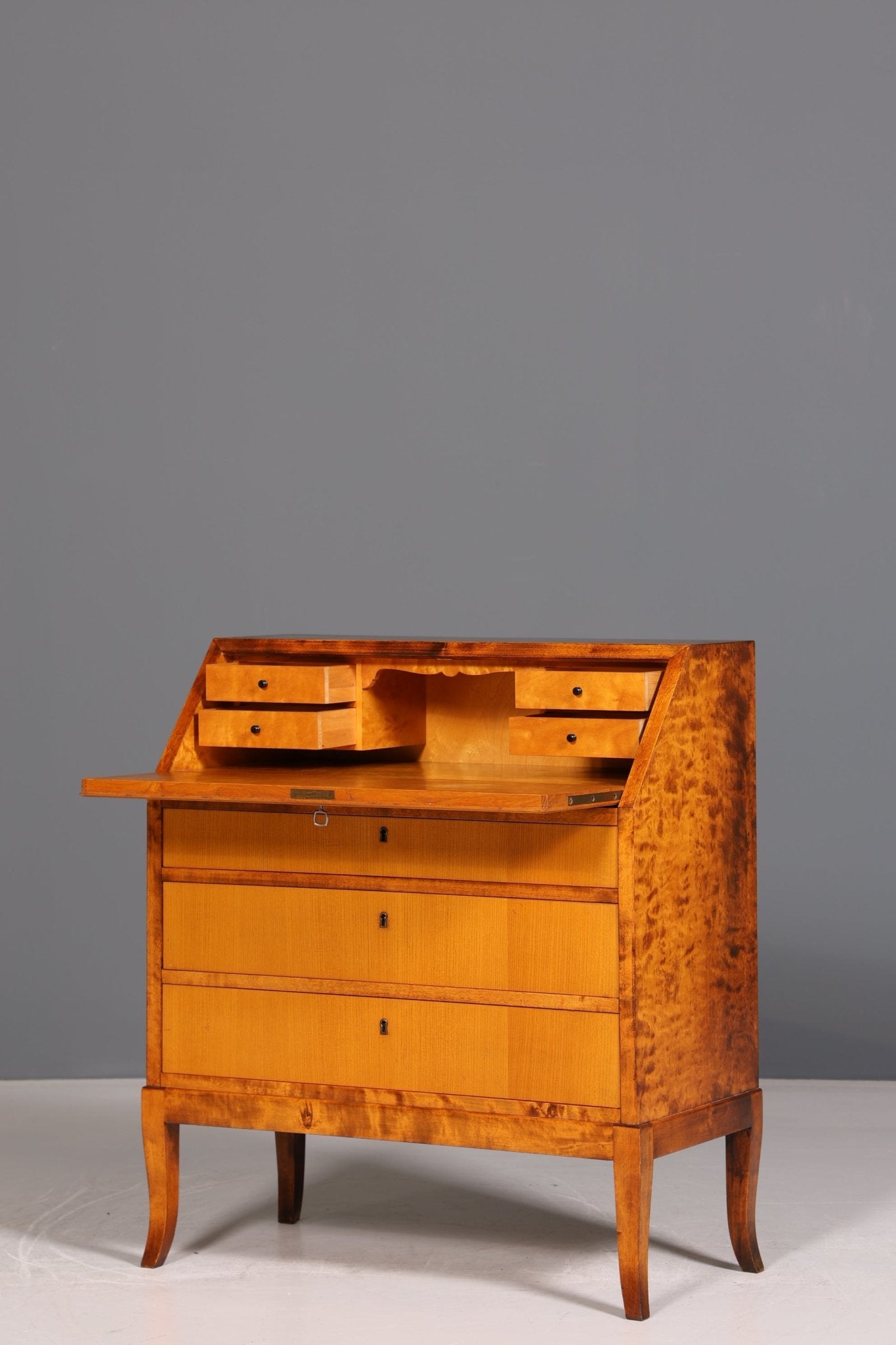 Stilvoller Sekretär um 1930 Büro Kommode echt Holz Sekretär Schreibtisch Kommode Secretary