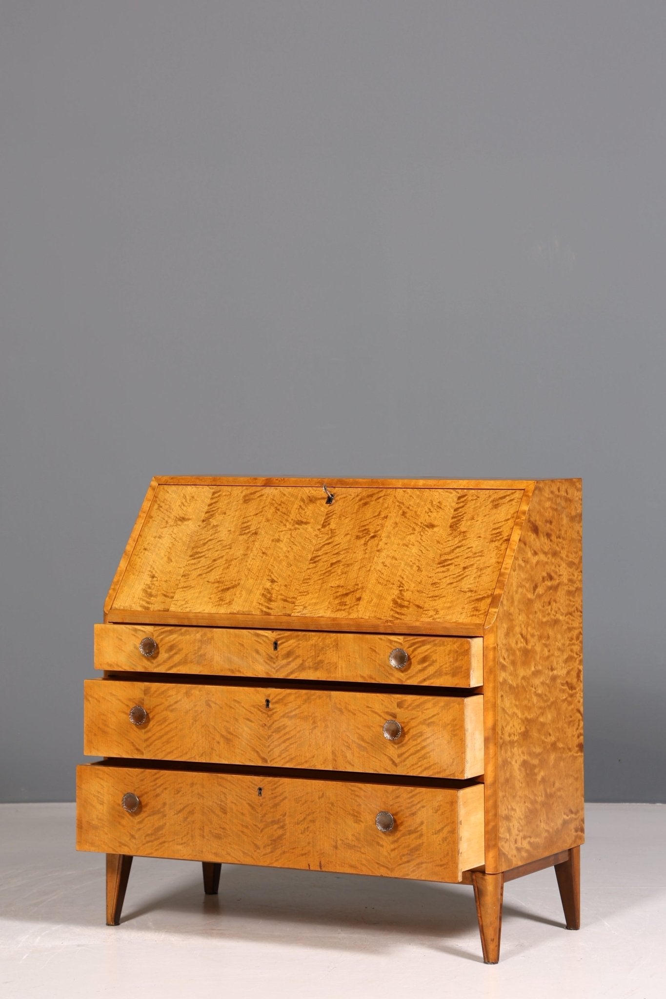 Traumhafter Sekretär um 1940 Büro Kommode echt Holz Schreibtisch Bürokommode