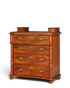 Wunderschöne Gründerzeit Kommode Louis Philippe Vertiko Nussbaum Sideboard um 1880
