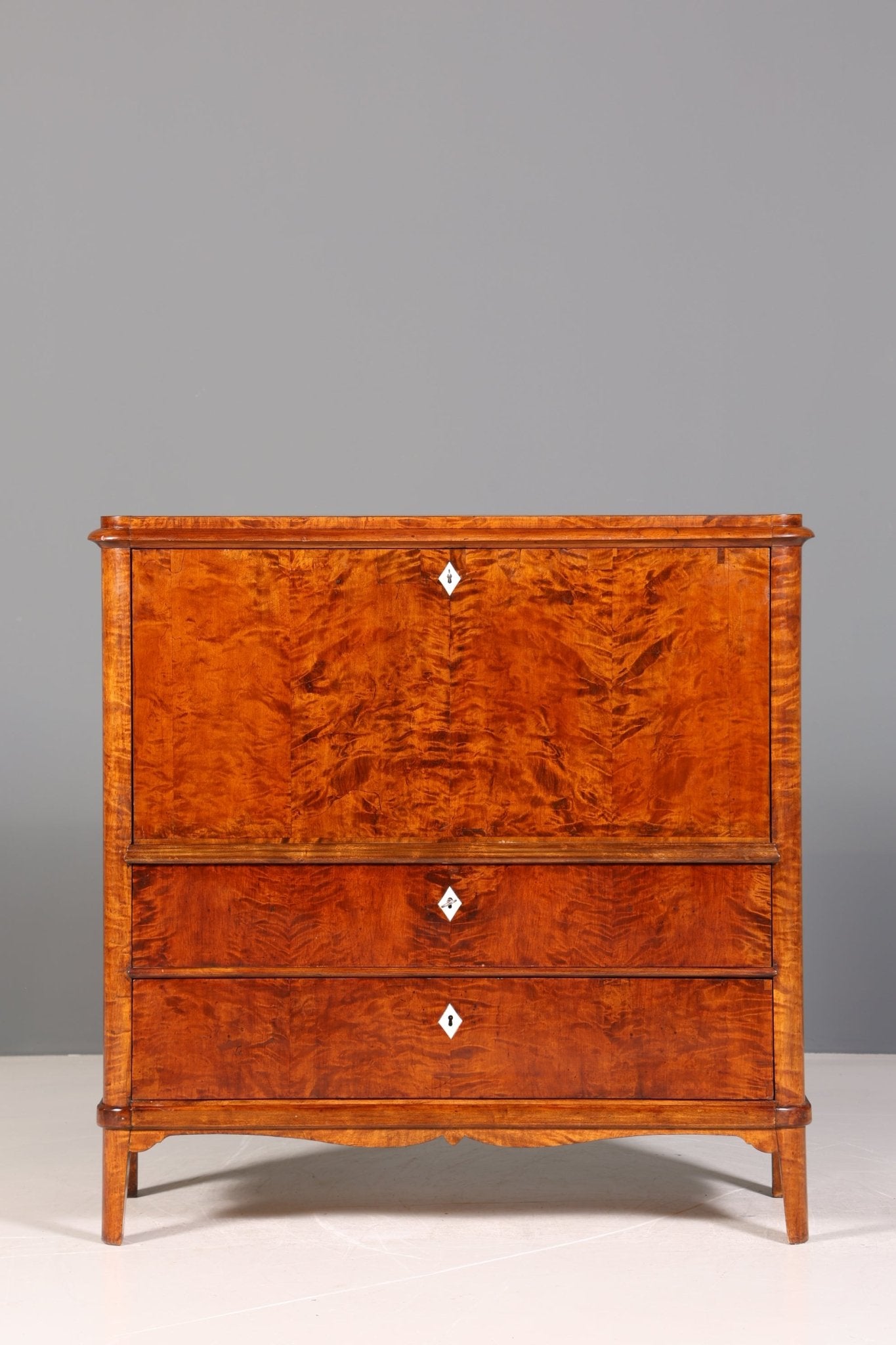 Wunderschöner Original Biedermeier Sekretär um 1860 Kommode Antik Bürokommode