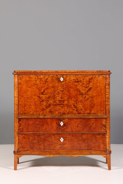 Wunderschöner Original Biedermeier Sekretär um 1860 Kommode Antik Bürokommode