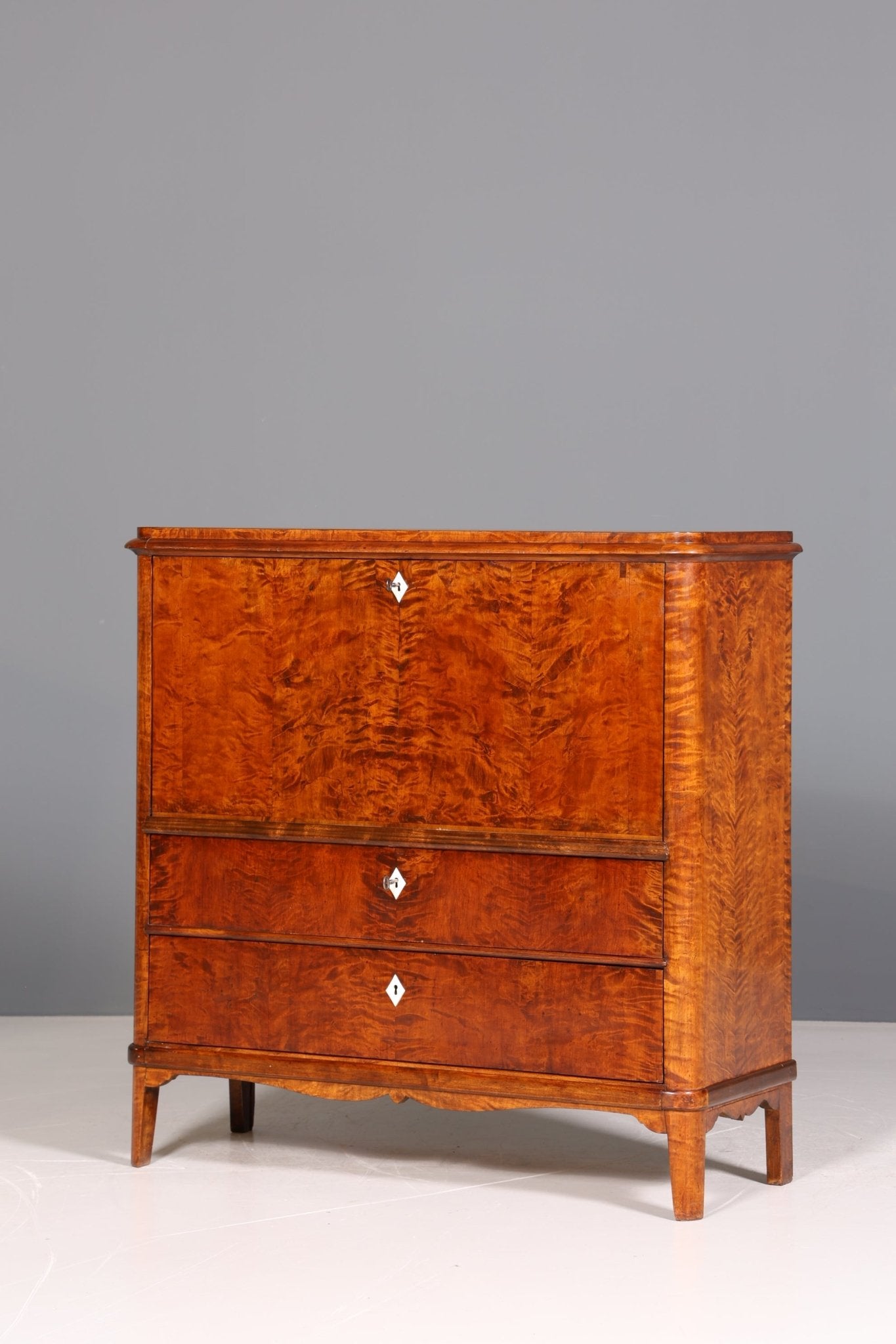 Wunderschöner Original Biedermeier Sekretär um 1860 Kommode Antik Bürokommode