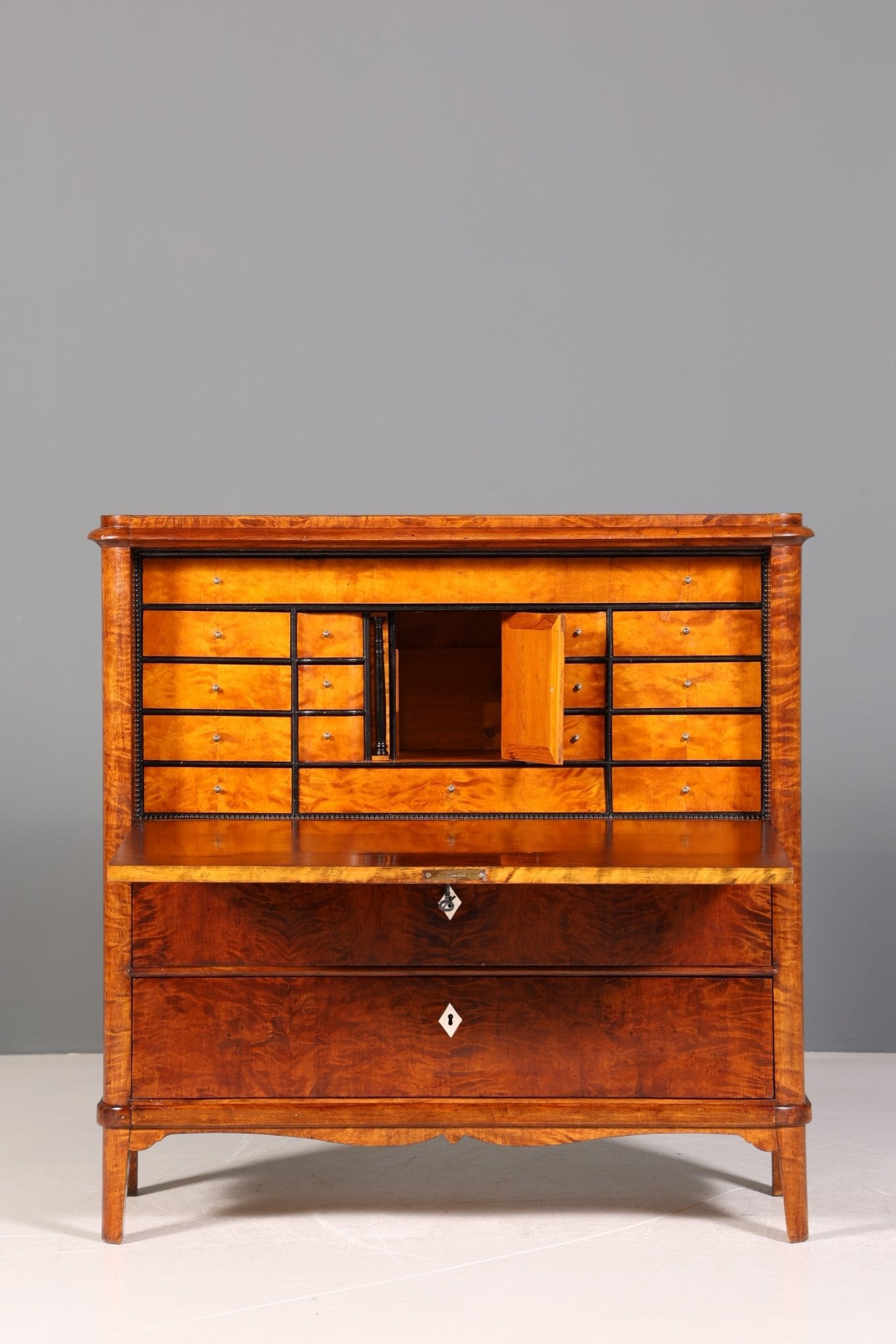 Wunderschöner Original Biedermeier Sekretär um 1860 Kommode Antik Bürokommode